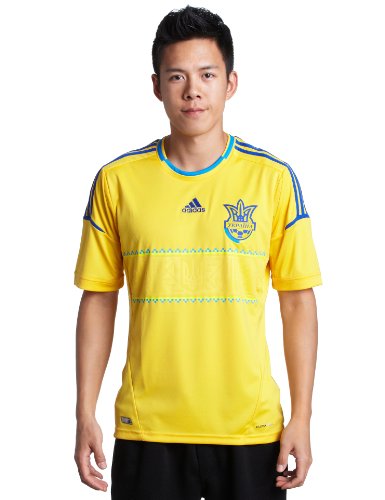adidas Herren Trikot FFU Home, sunshine/ffu blue/pool, S, X11627