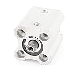 uxcell エアシリンダ アルミニウム材質 ニューマチックアクセサリー シングルロッド デュアルアクション