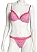 Rampage Women's Cotton Dot Stripes With Contrast Trim Underwire Bra Set