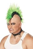 Adult Sized Green Mohawk Wig