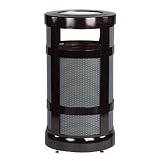 Ash/Trash Receptacle, 17 Gallon, 2 Opening, 18x34, Black URIA17SUBK