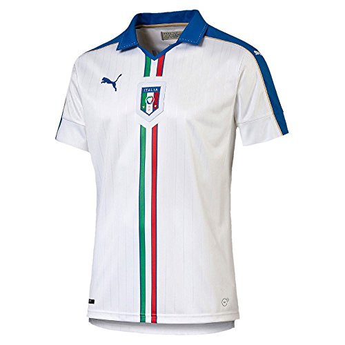 PUMA Herren Trikot FIGC Italia Away Shirt Replica, White, Team Power Blue, L, 748922 02