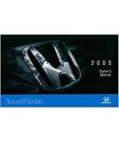 2005 HONDA ACCORD SEDAN Owners Manual User Guide