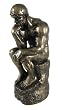 Rodin the Thinker Statue Fine Art Sculpture Male Nude Figure Real Bronze Powder Cast 9-3/4 Inch