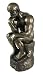 Rodin the Thinker Statue Fine Art Sculpture Male Nude Figure Real Bronze Powder Cast 9-3/4 Inch