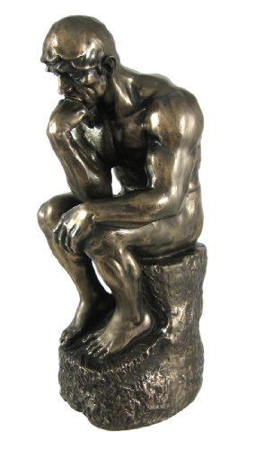 Rodin the Thinker Statue Fine Art Sculpture Male