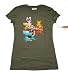Paul Frank And Friends Study Group In Olive Green T-Shirt