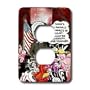 Londons Times Funny Panel Hollywood Cartoons - The People s Cartoon Court With Judge Wapner - Light Switch Covers - 2 plug outlet cover