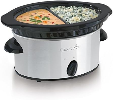 Crock-Pot Scdd-ss Double Dipper Warmer Slow Cooker Stainless Countertop Dip by AytraHome