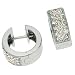 14k White Hinged 0.53 Ct Diamond Earrings