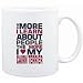 Mug White " THE MORE I LEARN ABOUT PEOPLE THE MORE I LOVE MY Cairn Terrier " Dogs