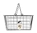 Small Wire Basket - carry your goods (Chrome) (6.75H x 4.75W x 9D)