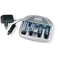 Ansmann - Ladeger�t Powerline 5 LCD +12V KFZ Adapter