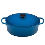 Le Creuset Signature Enameled Cast-Iron 6-3/4-Quart Oval French Oven, Marseille