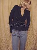 Yves Saint Laurent - $3195 New YSL YVES SAINT LAURENT Black Sailor Jacket 10 42