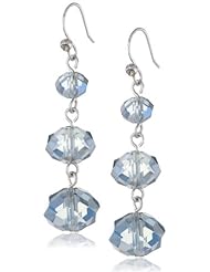 Kenneth Cole New York "Color Boost" Triple Faceted Bead Drop Earrings