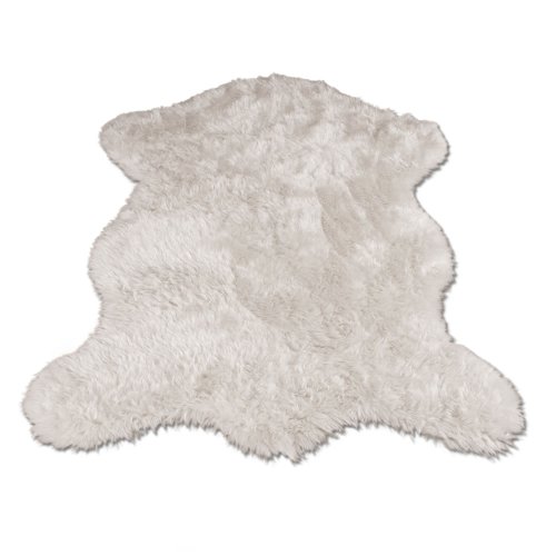 Polar Bear Pelt  Bear Collection  Faux Fur Rug  2 foot X 4 foot