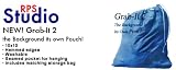 NEW 10x20 RPS Studio Grab-It 2 Washable Background with Pouch - Blue Slate