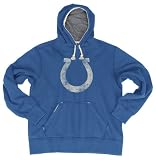 NFL Men's Indianapolis Colts Bigger Better Logo Pull Over Hoodie (Blue Haze, XX-Large)