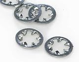 Zinc Plated Steel Internal Tooth Lock Washer, #10, 0.2