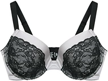 Rose Lady 60731 Womens Plus Size Bra Underwired Adjustable Lace Bra, Moonbeam, 36DDD