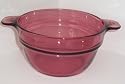 Corning Vision Visions Cranberry Double Boiler Insert