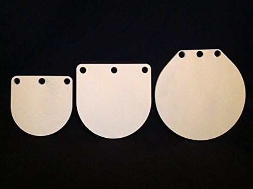 8,10&12in. AR500 Gong Shooting Targets - 3/8in.Rifle Targets - 3pc Steel Targets