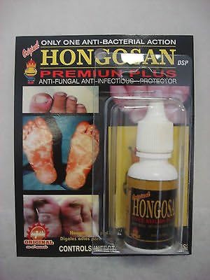 Hongosan - Premium Plus Liquid Antifungal Feet Nails body Relief Ringworm, Itching, Burning, Cracking, Irritation and Scaling 1 oz