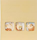 DISNEY Fotoalbum WINNIE POOH gold W8 - HENZO - Baby oder Kinder Album - Babyalbum zur Geburt oder Taufe- 60 Seiten - 30,5 x 28 cm