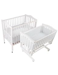 Baby Product: BreathableBaby Breathable Bumper for Portable and Cradle Cribs, White - BreathableBaby