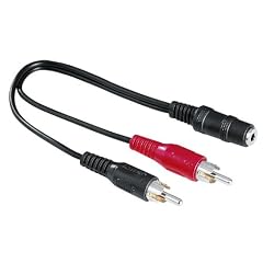 Hama Audio-Adapter (2x Cinch-Stecker, 3,5mm Klinken-Kupplung) [Amazon Frustfreie Verpackung]