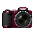 Nikon Coolpix L120 Digital Camera - Red (14MP, 21x Optical Zoom) 3-inch LCD