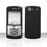 Solid Black Blackberry 8110 8120 8130 Pearl Rubber Silicon Skin Cover Case