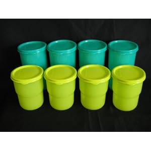 Tupperware Eight Piece Tumbler Collection with Seals by Tupperware