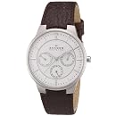 Skagen Men's 331XLSL1 Steel Brown Leather Multi-Function Watch