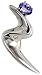 41 BO9Z08cL. SL75  18k White Gold Diamond Swirl Brooch Pin w/