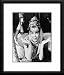Barbara Eden Framed And Matted 8x10 B&W Photo (I Dream of Jeannie)