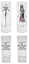 Neca Nightmare Before Christmas "Full body Jack and Sally" Glass Toothpick Holders