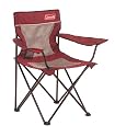 Coleman XL Mesh Broadband Quad Chair (Cardinal/Silver)