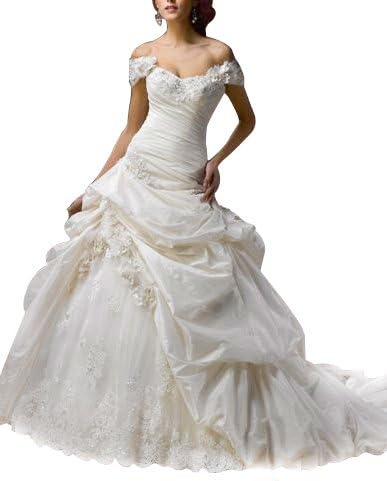 Newpeach Women's Sweetheart A-Line Lace Up Charmeuse Chapel Bridal Dress 18