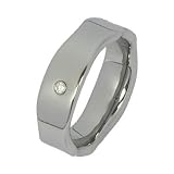SilberDream Wolfram Herren Ring Unisex Fingerring für Männer und Damen geeigneter Schmuck RXW918