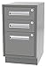 Greene Manufacturing, Inc. DTL-1621-0201 Duratech Base Cabinet Lab Height - 16"W x 21"D x 34"H Two Box/One File Drawer Base, Metal: Structural Gray