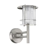 EGLO LED-Solar-Wandleuchte 1xLED Edelstahl