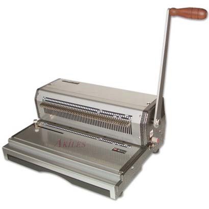 Akiles 13 Heavy Duty Coilmac M + plus Oval Hole manual Punching and Binding Machine with EZ Inserting Table