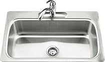 Hot Sale KOHLER K-3373-4-NA Verse Single-Basin Self-Rimming Kitchen Sink