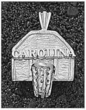 Logo Art North Carolina Tar Heels Sterling Silver Backboard Pendant