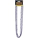 Metallic Purple Mardi Gras Beads, 4ct