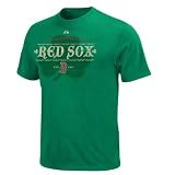 Boston Red Sox Majestic Kelly Green Irish Baseball Tee