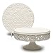 Kitchen & Housewares : FRENCH LACE Ceramic CAKE PLATE Pedestal Stand Server