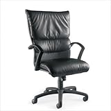 Carrara Executive High Back Leather Swivel Upholstery: Gavotte - Blue, Base ....